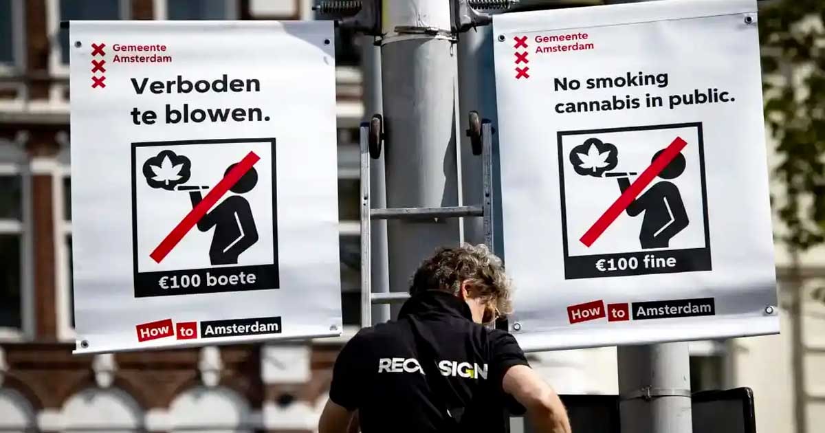 Vietato fumare cannabis per le strade di Amsterdam