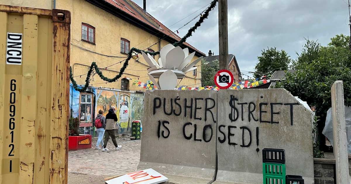 Chiusura di Pusher Street a Christiania