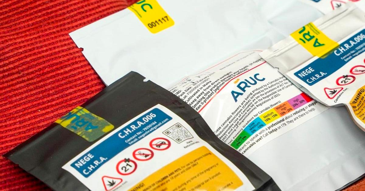 Scorte di cannabis in un Cannabis Club a Malta