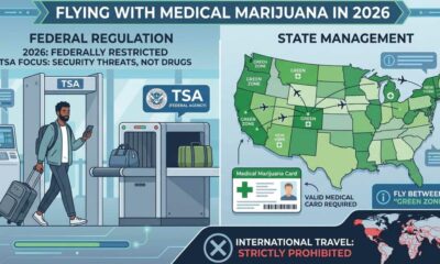 Uso di cannabis in aereo negli Stati Uniti