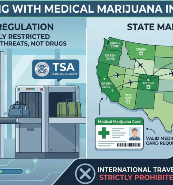 Uso di cannabis in aereo negli Stati Uniti