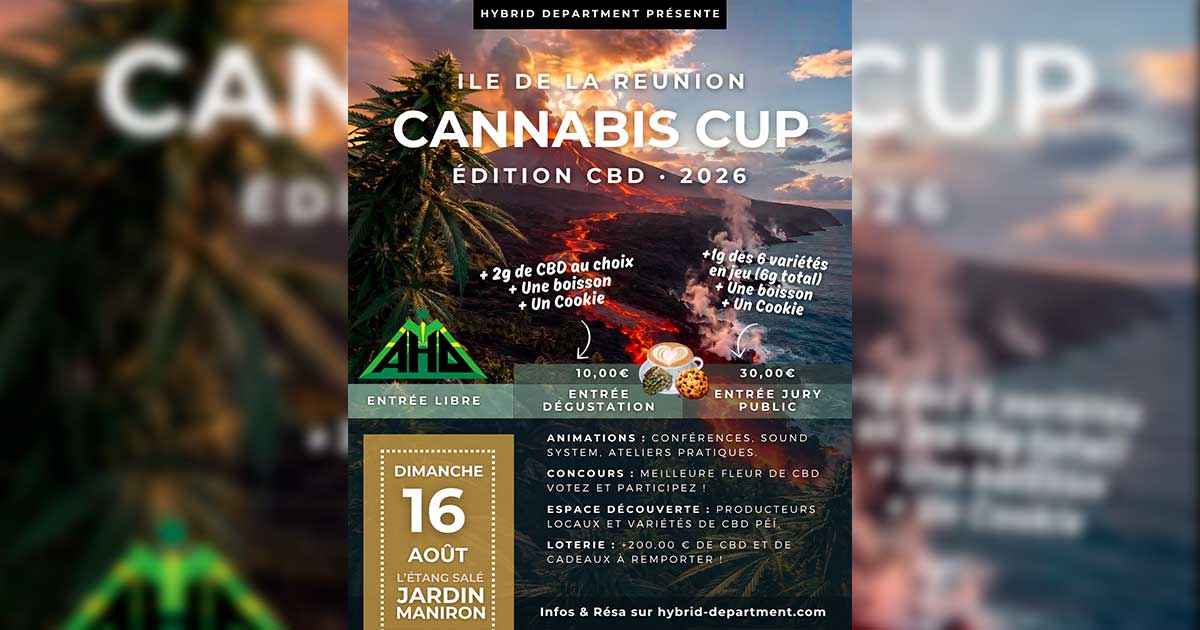 Cannabis Cup CBD alla Riunione nell'agosto 2026