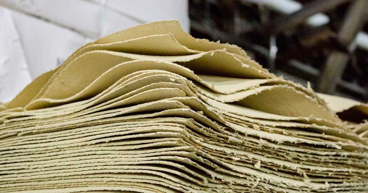 Fibre di canapa nella carta riciclata